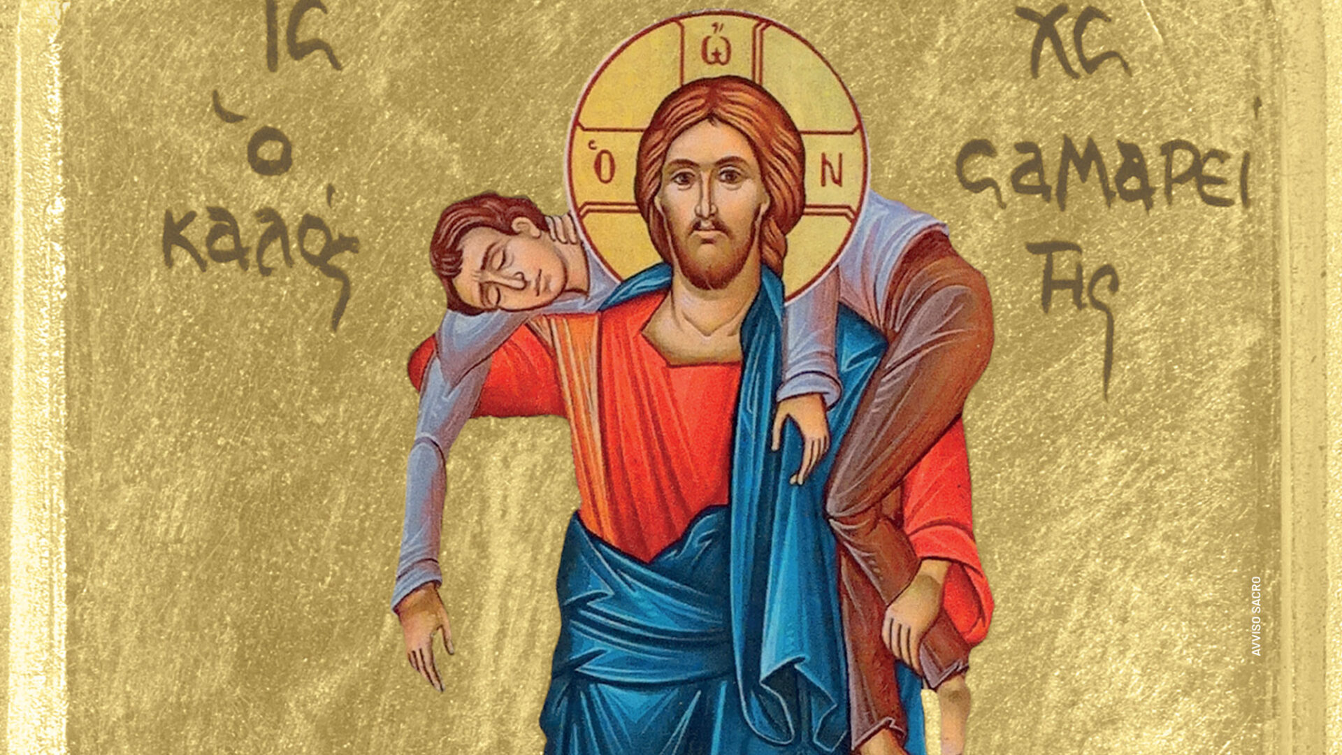 Icona di Gesù Cristo il buon Samaritano